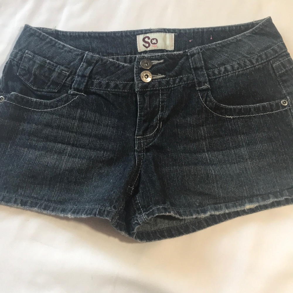 Juniors denim shorts